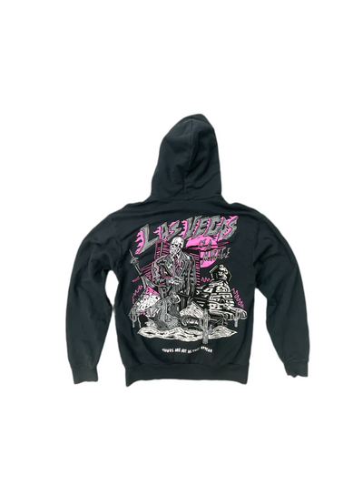 Warren Lotus Hoodie (Stone Wash/Pink)