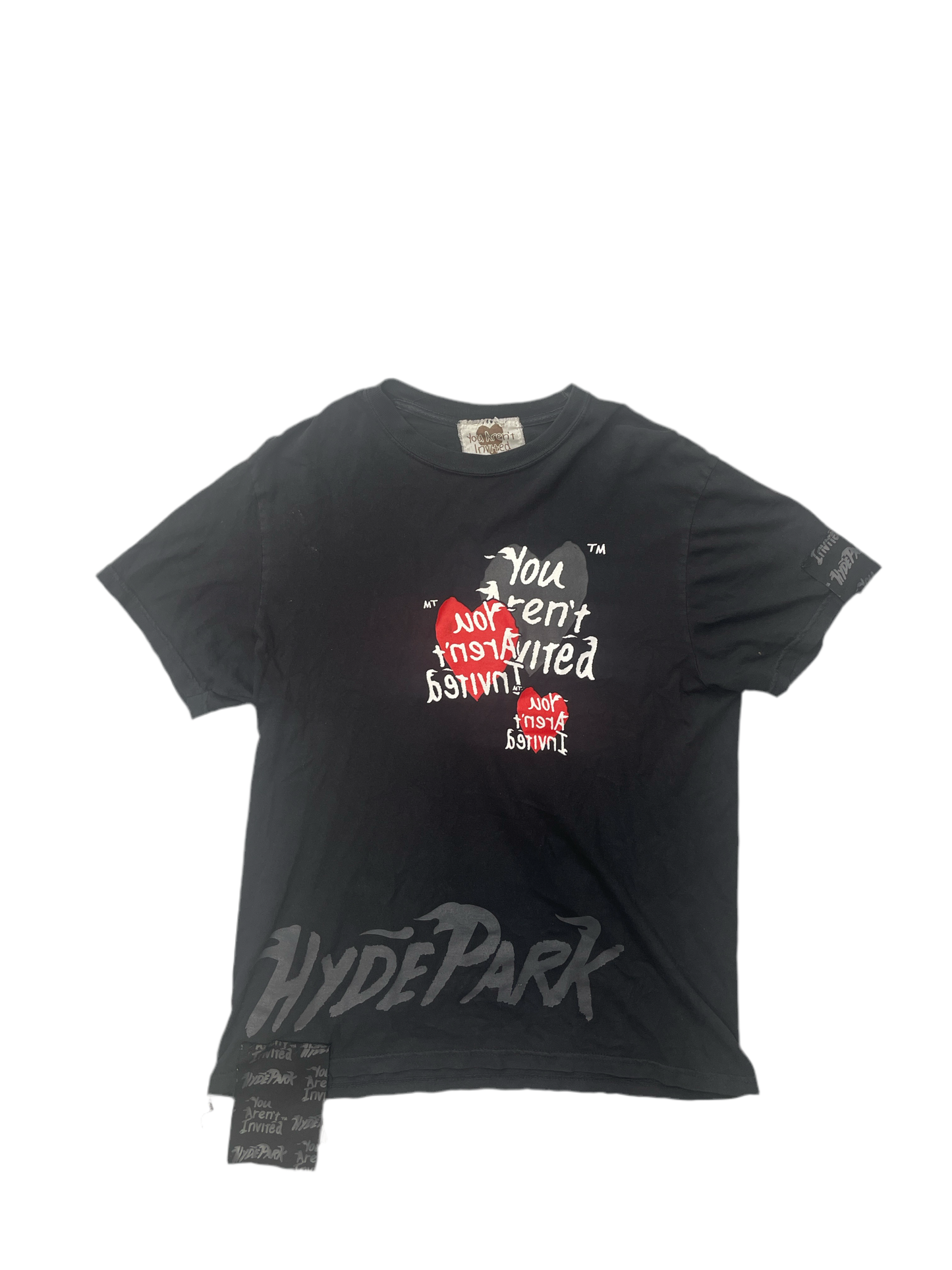 Hyde Park Triple Heart Tee (Black/Red)