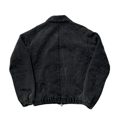 AMI BLACK JEAN BOMBER JACKET