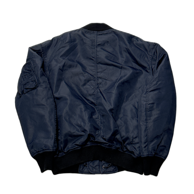 DIESEL BLACK GOLD NAVY BLUE BOMBER JACKET