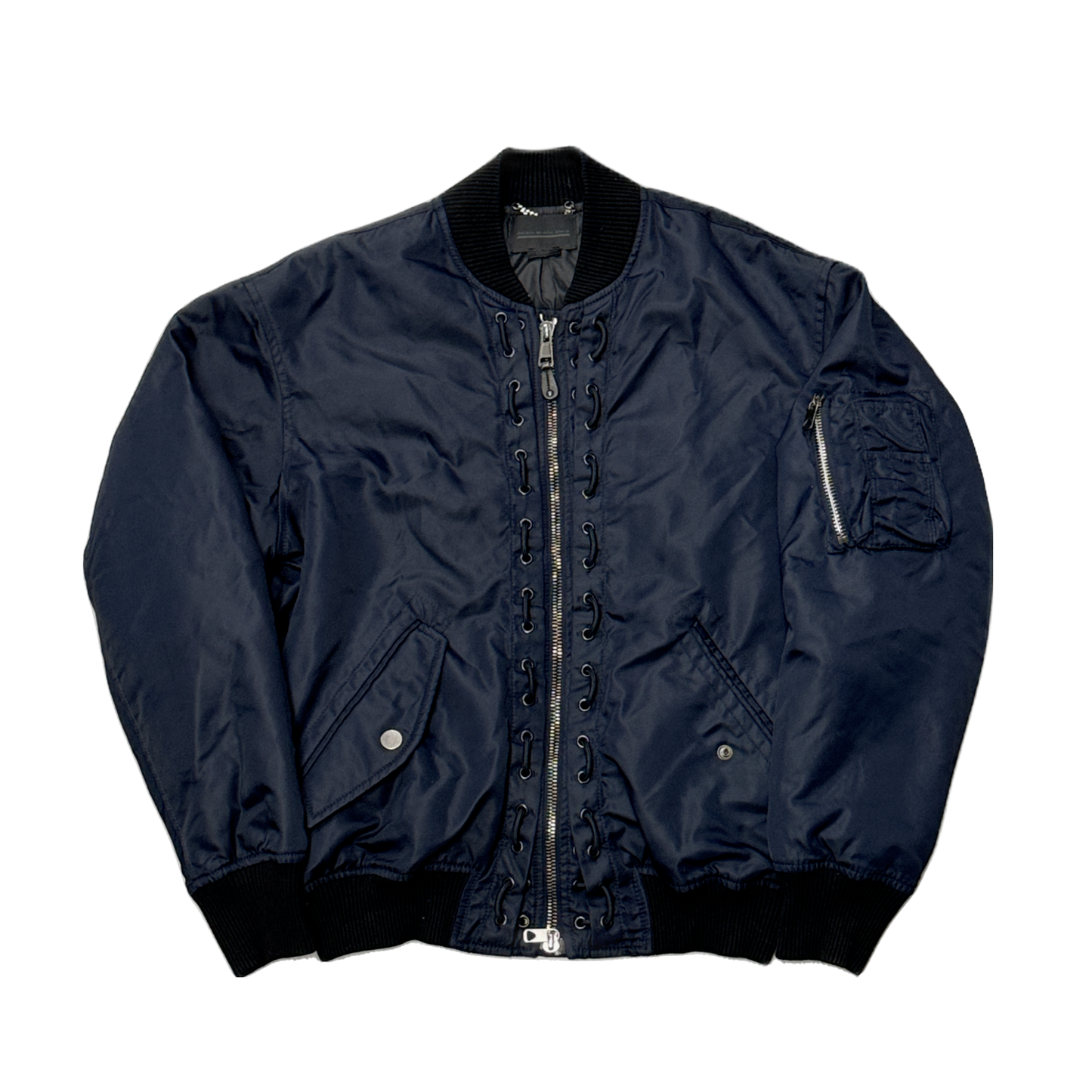 DIESEL BLACK GOLD NAVY BLUE BOMBER JACKET