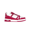 Louis Vuitton Trainer Sneakers- White Fuchsia