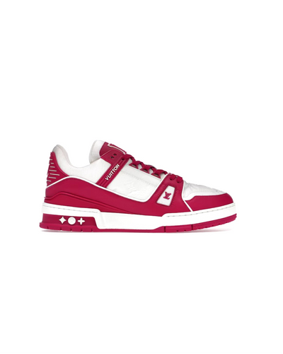 Louis Vuitton Trainer Sneakers- White Fuchsia