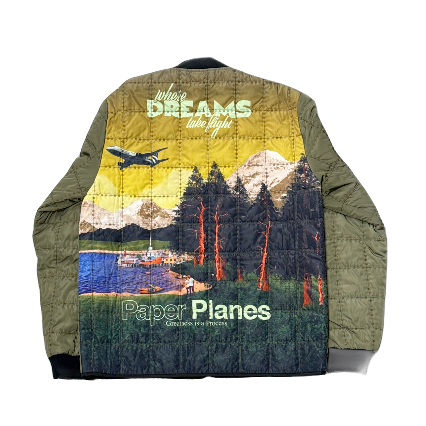 PLANES ARMY GREEN BOMBER JACKET