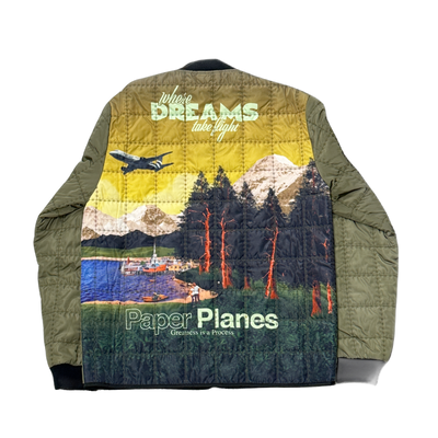 PLANES ARMY GREEN BOMBER JACKET