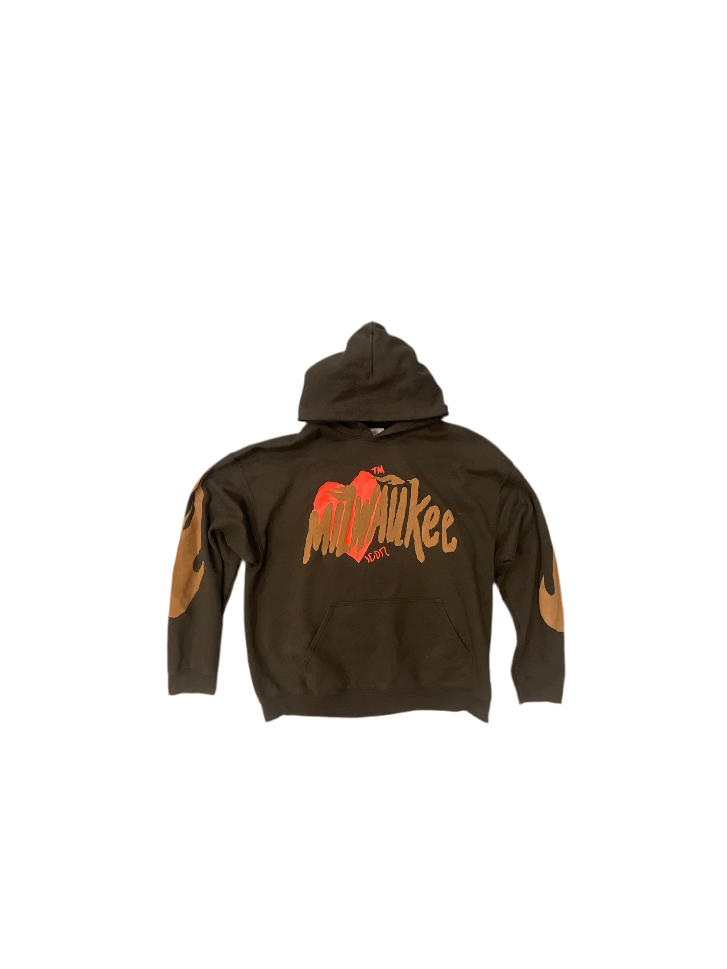 Hyde Park X Icon Hoodie “Milwaukee” (Brown/Red)