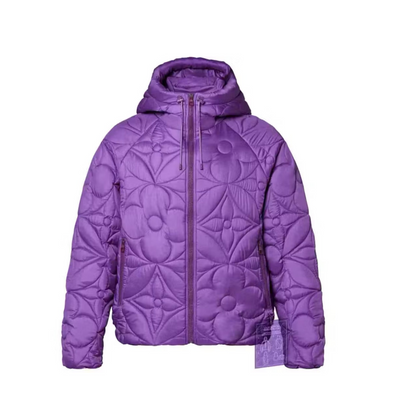 Louis Vuitton LVSE Flower Quilted Hoodie Jacket (Violet)