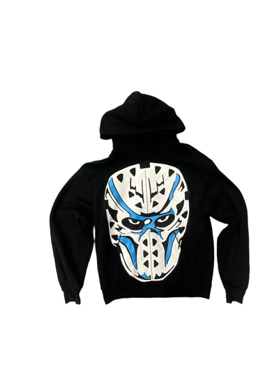 Warren Lotas Mask Hoodie (Black/Blue)