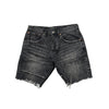 PURPLE Jort Black Lightly Distressed