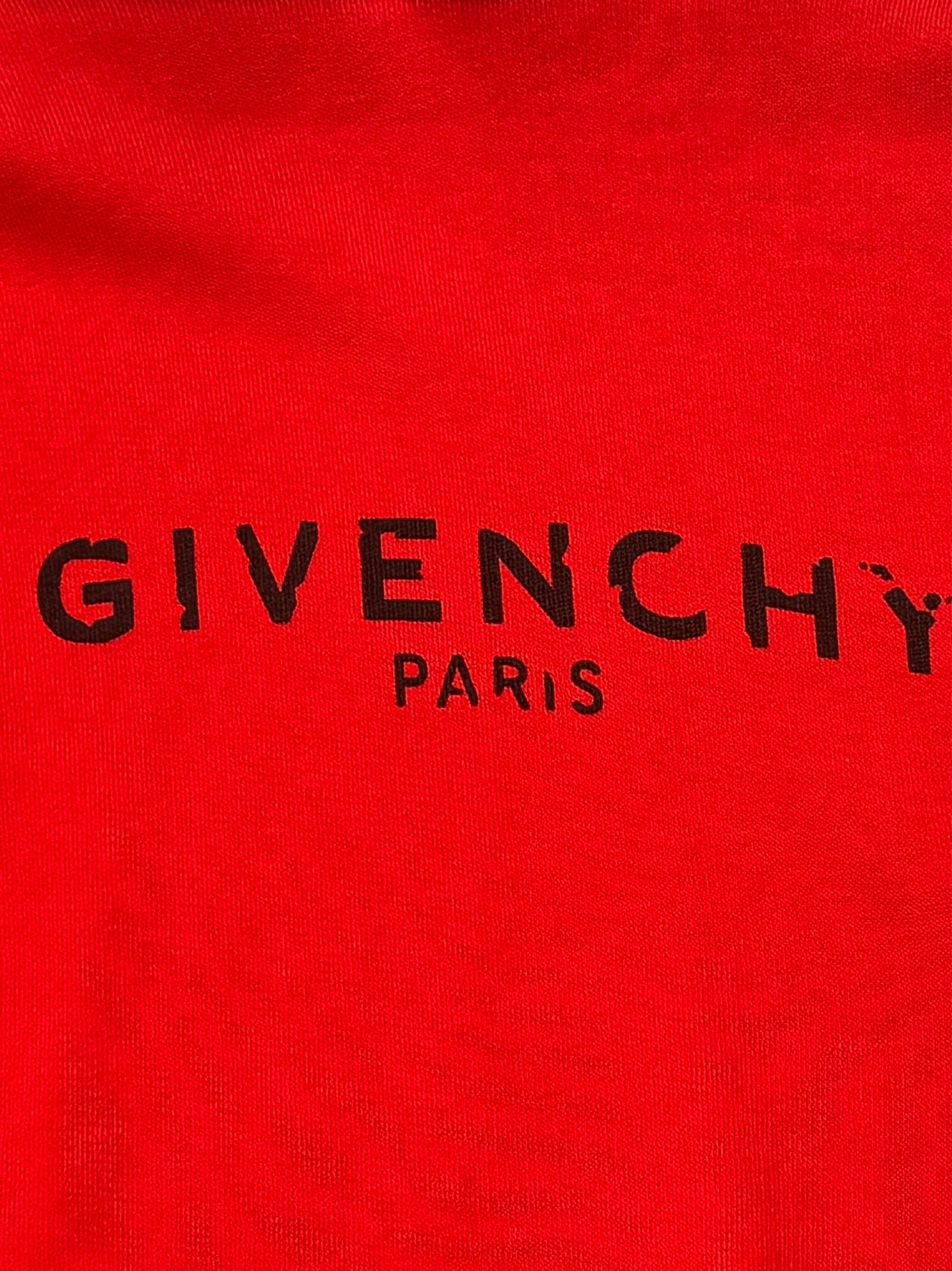 GIVENCHY Distressed Logo-Print Loopback Cotton-Jersey Hoodie - Men - Red