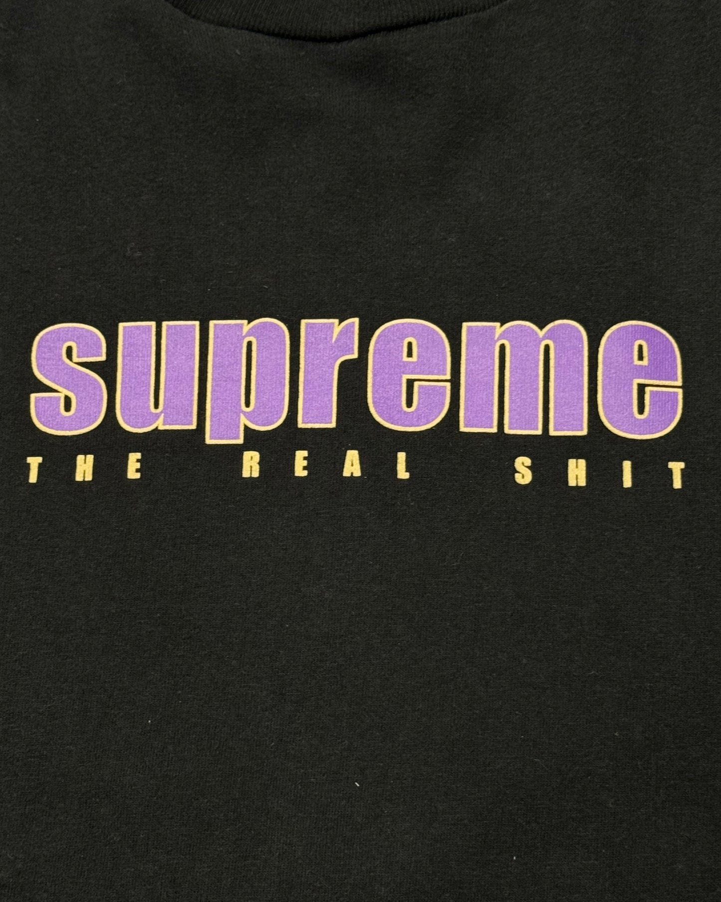 SUPREME The Real Shit L/S Tee - Black