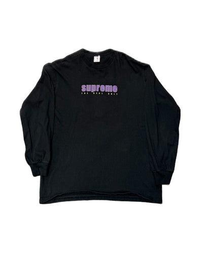 SUPREME The Real Shit L/S Tee - Black