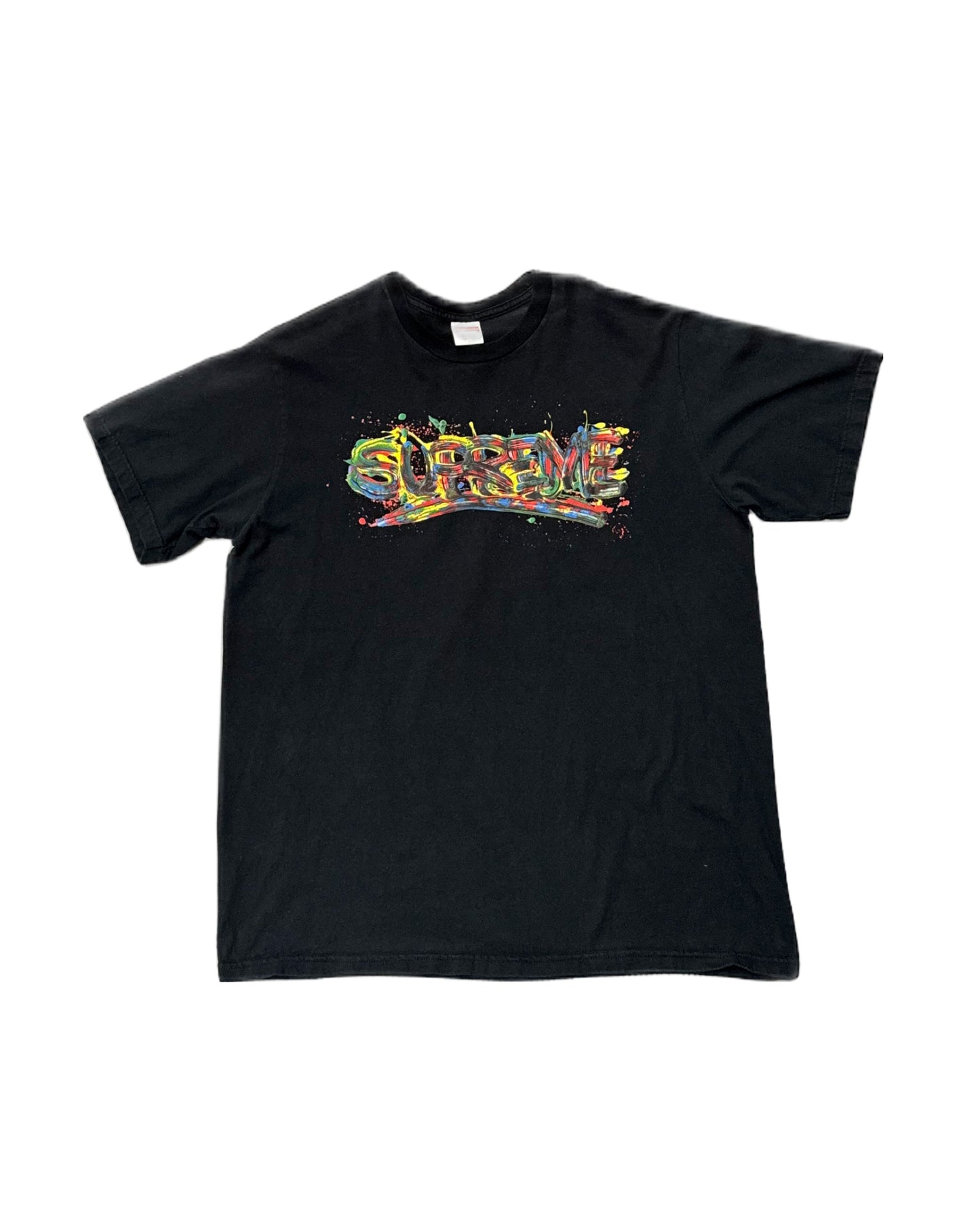 SUPREME Paint Logo Tee - Black