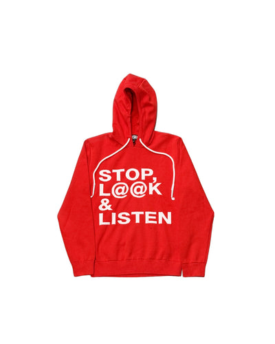 DIESEL Stop Look & Listen Sweatshirt - Red