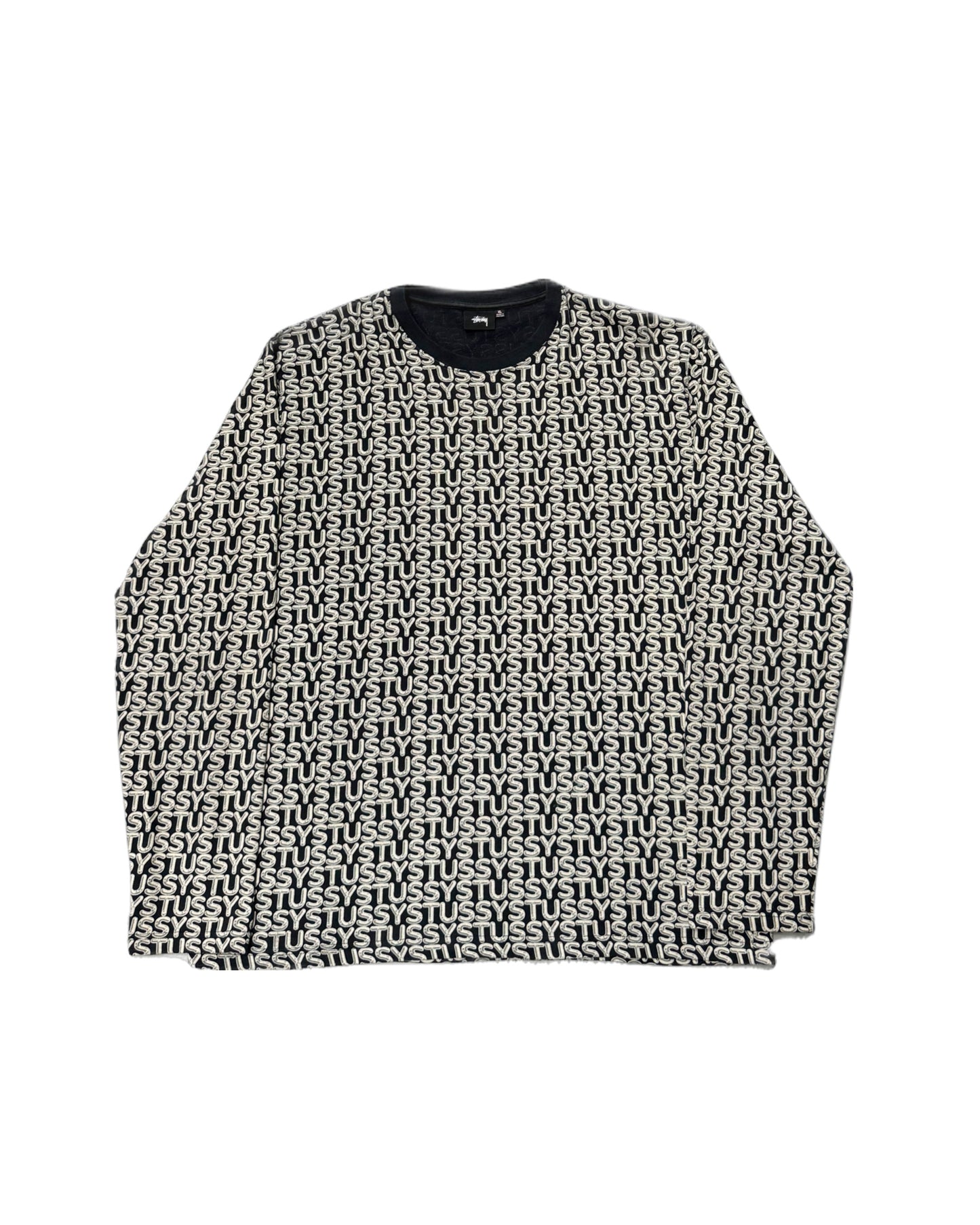 STUSSY All Over Logo L/S Tee