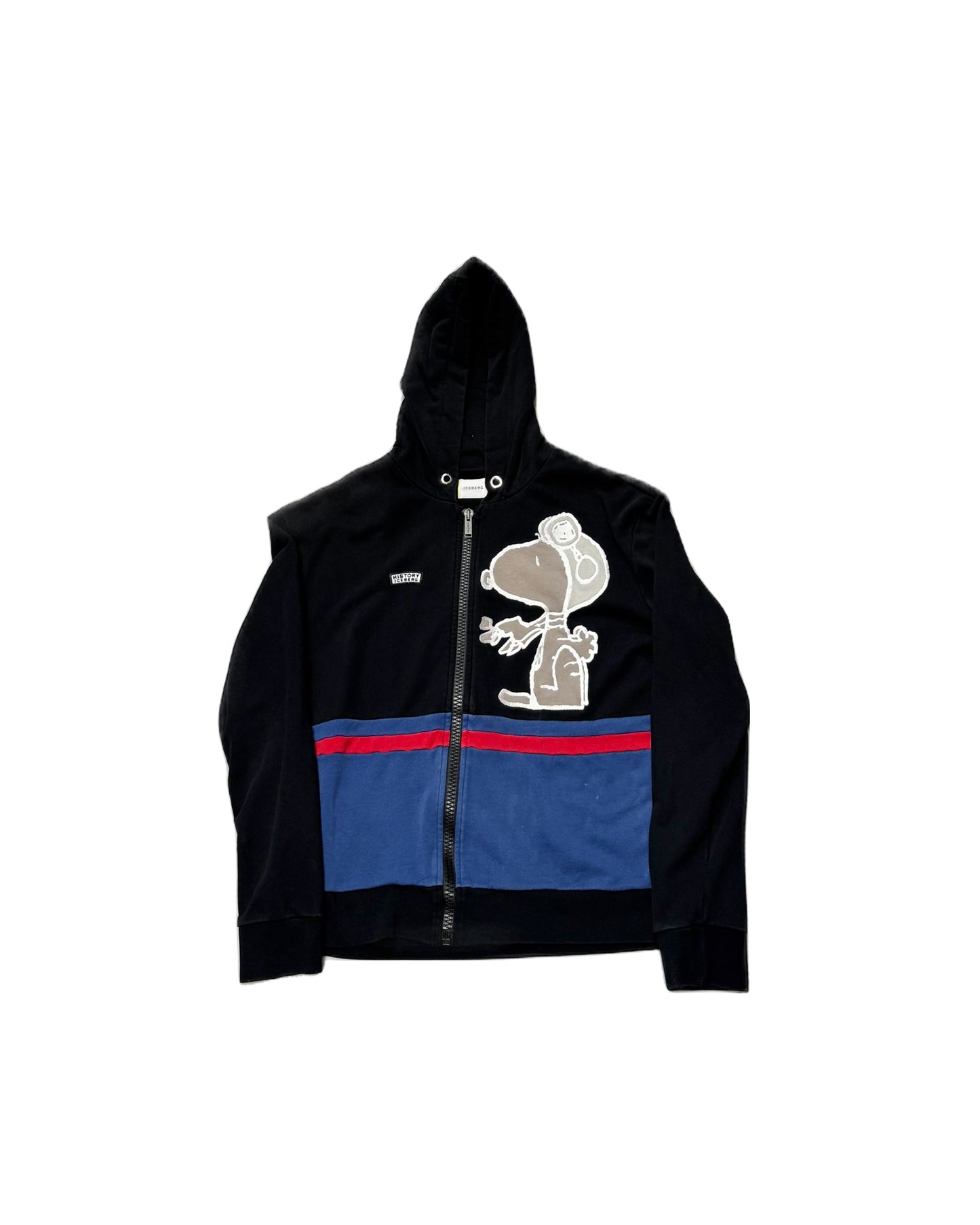 ICEBERG Snoopy Zip-Up Sweatshirt - Black