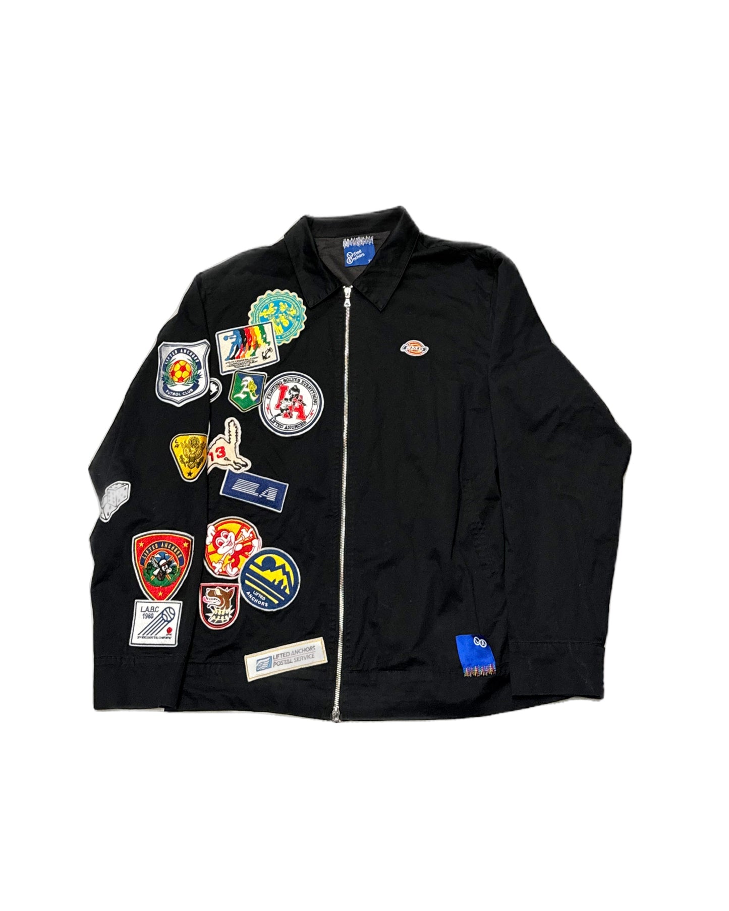 LIFTED ANCHORS Smd Patchwork Work Jacket - Black