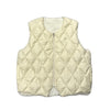 STUSSY Reversible Quilted Vest - Cream