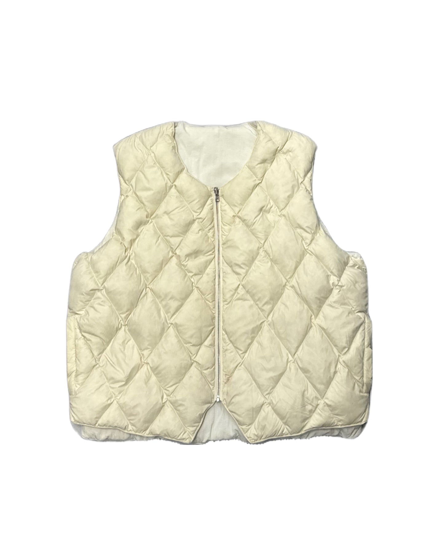 STUSSY Reversible Quilted Vest - Cream