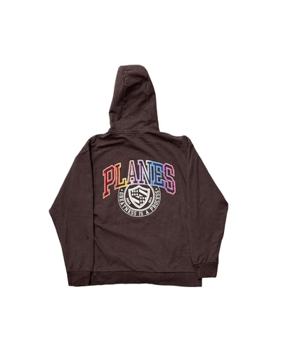 PLANES Half Zip Sweatshirt - Brown