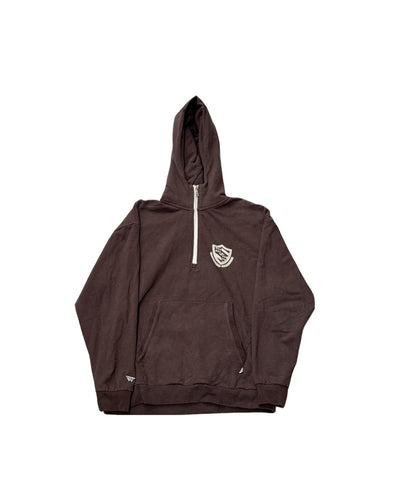 PLANES Half Zip Sweatshirt - Brown