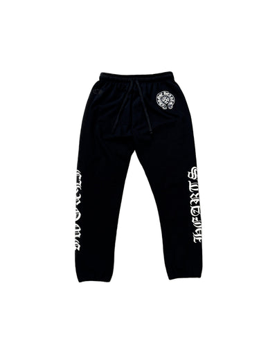 CHROME HEARTS Sweatpants - Black/White