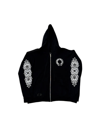 CHROME HEARTS Zip-up - Black