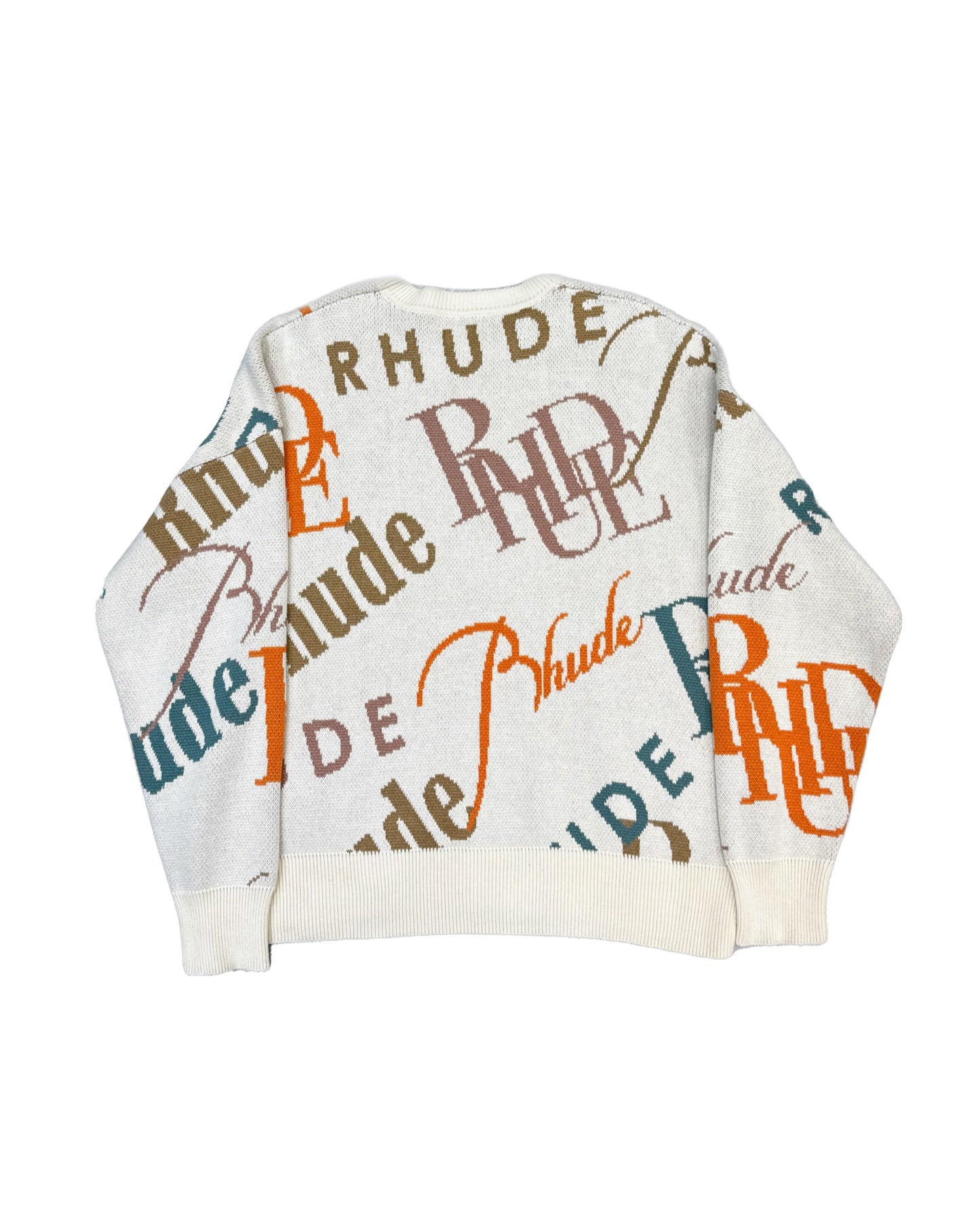 RHUDE Jacquard Logo Knit Crewneck