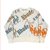 RHUDE Jacquard Logo Knit Crewneck