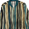 DOLCE & GABBANA Multicolor Viscose Striped Full Zip Jacket