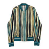 DOLCE & GABBANA Multicolor Viscose Striped Full Zip Jacket