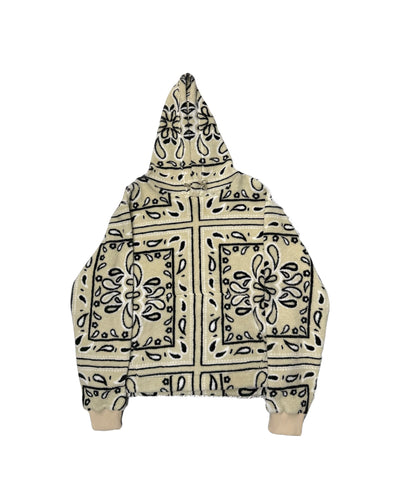 AMIRI Tan Bandana Print Hoodie