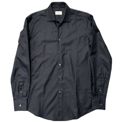 FERRAGAMO Black Button Up Shirt